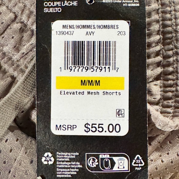 Under Armour Mens Mesh Athletic Shorts Size Medium NWT - Picture 8 of 11